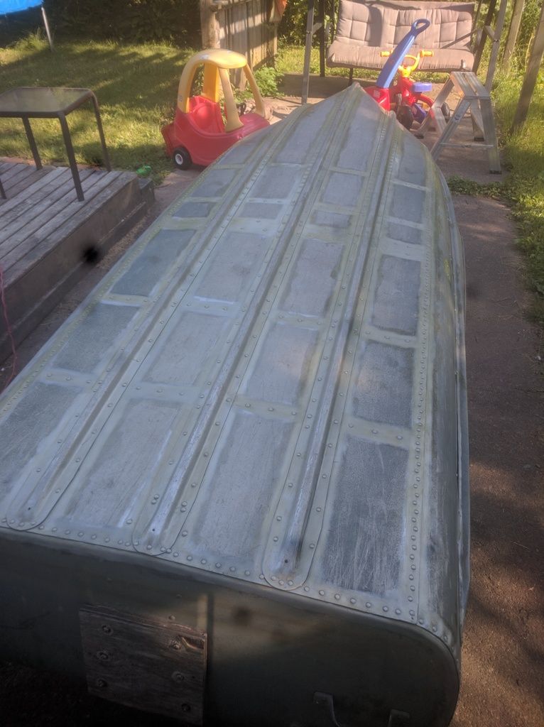 12' Aluminum Boat Project Camo And Fixing With Gluvit Nova Scotia